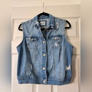 Wax Jean Light Blue Denim Vest